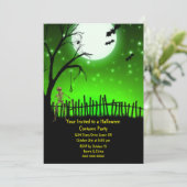 Beängstigendes Halloween-Party Einladung (Stehend Vorderseite)