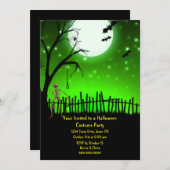 Beängstigendes Halloween-Party Einladung (Vorne/Hinten)