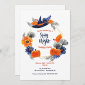 Beängstigendes Halloween-Party Einladung (Vorne/Hinten)