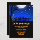 Beängstigendes Halloween-Party Einladung (Vorne/Hinten)