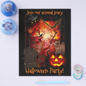 Beängstigendes Halloween-Party Einladung Flyer (Einzeln)