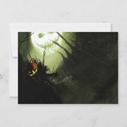 Beängstigendes Halloween-Party Einladungen Rotzung (Vorderseite)