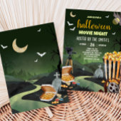 Beängstigendes Halloween-Party Filmabend Party Einladung