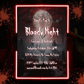 Beängstigendes Halloween-Party für die Nacht Einladung