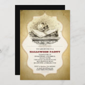 beängstigendes Halloween-Party gebrochene Skulptur Einladung (Vorne/Hinten)