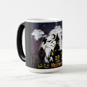 Beängstigendes Halloween-Party, Spuk Haus Verwandlungstasse (Vorderseite Links)