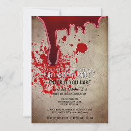 Beängstigendes Halloween-Party - Vintages Papier Einladung