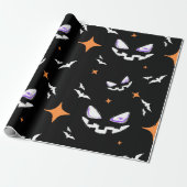 Beängstigendes Halloween-Patterngeschenk Geschenkpapier (Ungerollt)