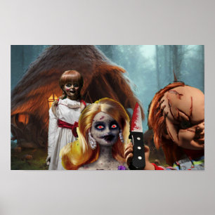 Beängstigendes Halloween. Poster