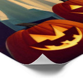 Beängstigendes Halloween. Poster (Ecke)