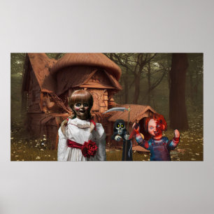 Beängstigendes Halloween. Poster