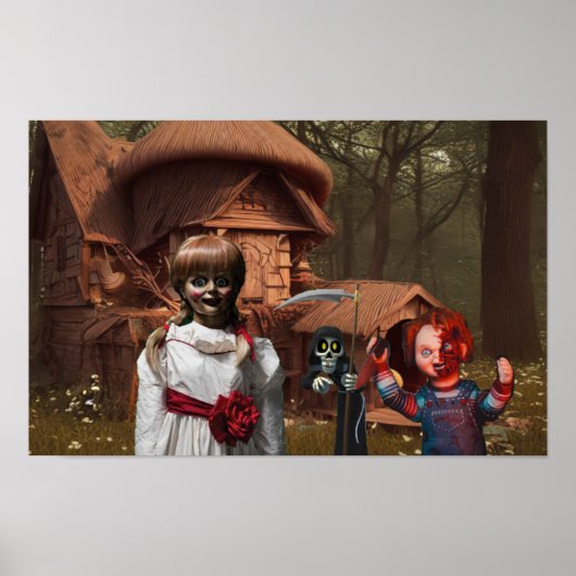 Beängstigendes Halloween. Poster (Vorne)