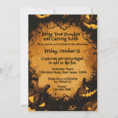 Beängstigendes Halloween-Pumpkin-Patch-Party Einladung (Rückseite)