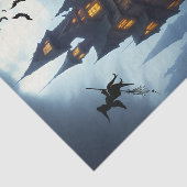 Beängstigendes Halloween-Schloss Seidenpapier (Ausschnitt)