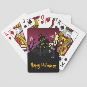 Beängstigendes Halloween Spielkarten