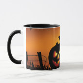 Beängstigendes Halloween-Themenfeld Tasse (Links)