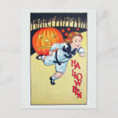 Beängstigendes Halloween Vintag Art Postcard Postkarte (Vorderseite)
