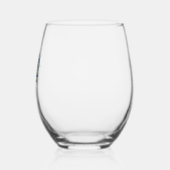 Beängstigendes Halloween-Vollmond der Battflügel Weinglas Ohne Stiel (Links)