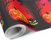 Beängstigendes Halloween-Wrapping-Papier Geschenkpapier (Rolleneckpunkt)