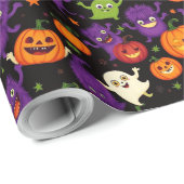 Beängstigendes Halloween-Wrapping-Papier Geschenkpapier (Rolleneckpunkt)