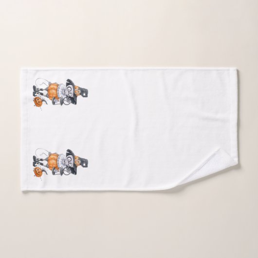 Beängstigendes Halloween-Zeichen Badhandtuch Set (Handtuch)