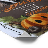 Beängstigendes HexenHalloween-Bash-Kostüm-Party Poster (Ecke)