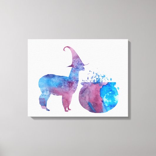 Beängstigendes Hexenlama Leinwanddruck (Vorderseite)