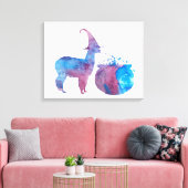 Beängstigendes Hexenlama Leinwanddruck (Insitu (Wohnzimmer))
