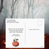 Beängstigendes Hexenwald Halloween-Foto Feiertagspostkarte