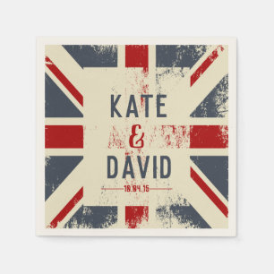 Beängstigendes Hochzeitsgeschenk von Union Jack Co Serviette