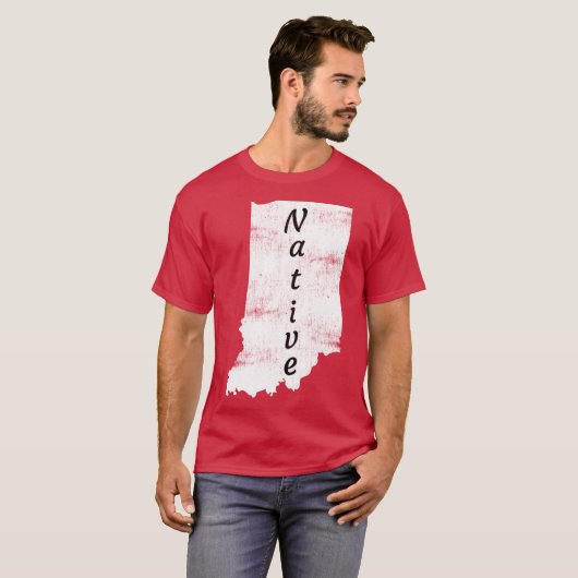 Beängstigendes Indiana-Eigendesign Oversifiziert T-Shirt (Vorne ganz)