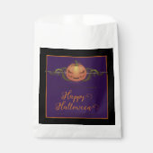 Beängstigendes Jack-o-Lantern Halloween | Schwarz Geschenktütchen (Vorderseite)