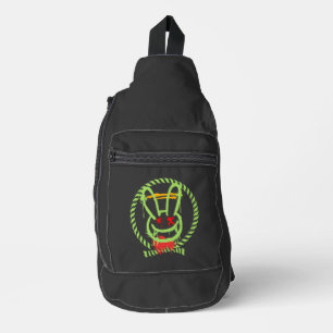 beängstigendes Kaninchen Crossbody Bag