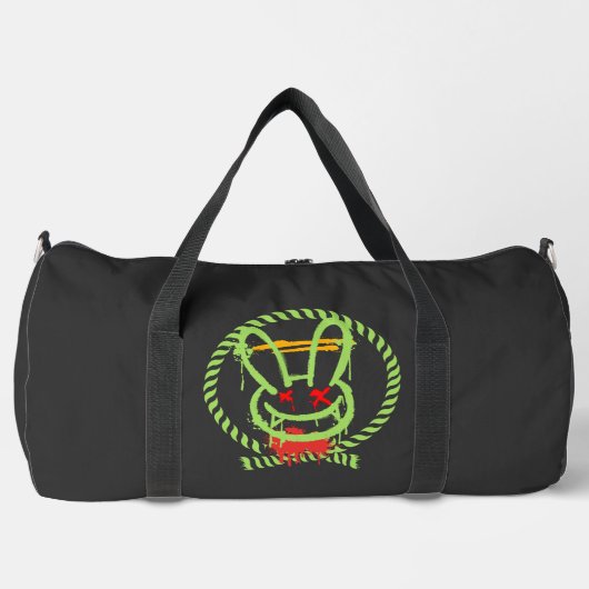 beängstigendes Kaninchen Duffle Bag (Vorderseite)