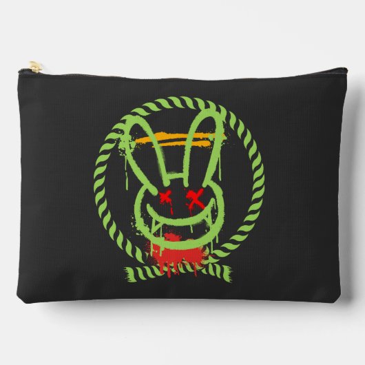 beängstigendes Kaninchen Zubehörtasche (Vorderseite)