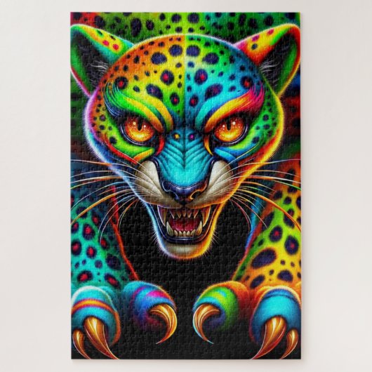 Beängstigendes Katzenpuzzle Puzzle (Vertikal)