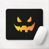 Beängstigendes Kürbisgesicht zu Halloween Mousepad (Mit Mouse)