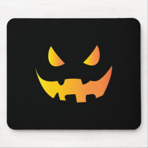 Beängstigendes Kürbisgesicht zu Halloween Mousepad