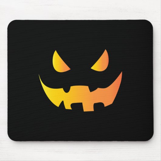 Beängstigendes Kürbisgesicht zu Halloween Mousepad (Vorne)