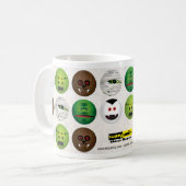 Beängstigendes Lächeln - klassische Monster - Kaffeetasse (Vorderseite Links)