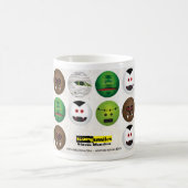 Beängstigendes Lächeln - klassische Monster - Kaffeetasse (Mittel)