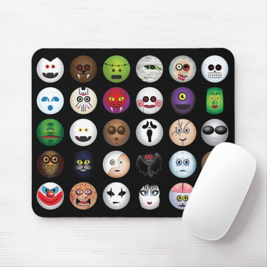 Beängstigendes Lächeln - Monster u. CIA Mousepad (Mit Mouse)