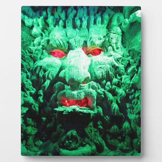 Beängstigendes Maskengefecht Fotoplatte (Vorderseite)