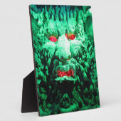 Beängstigendes Maskengefecht Fotoplatte (Seite)