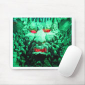 Beängstigendes Maskengefecht Mousepad (Mit Mouse)