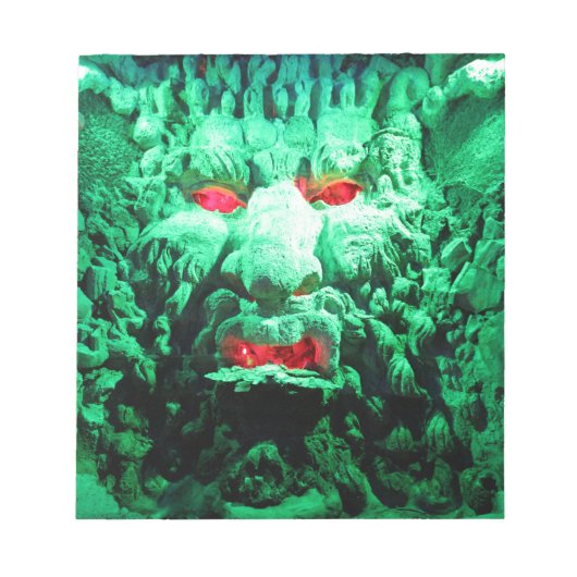 Beängstigendes Maskengefecht Notizblock (Vorderseite)