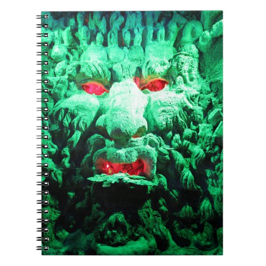 Beängstigendes Maskengefecht Notizblock (Vorderseite)
