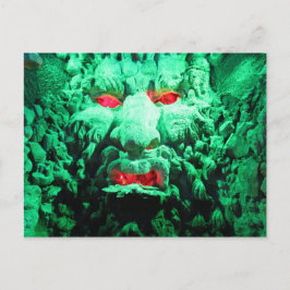 Beängstigendes Maskengefecht Postkarte