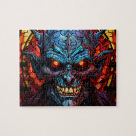 Beängstigendes Monster-Dämon-Halloween-Puzzle Puzzle