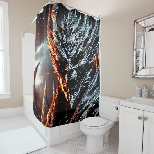 Beängstigendes Monster Duschvorhang (Beispiel)